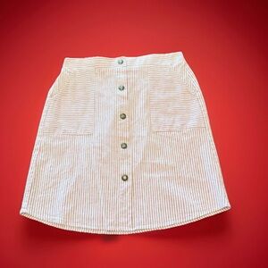 Potter’s Pot Womens Stripe Skirt Large with Flaw